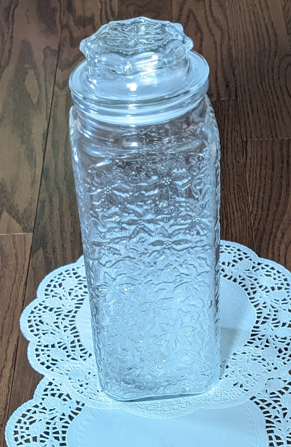 Princess House Crystal Fantasia Crystal Large Storage Jar/ Canister