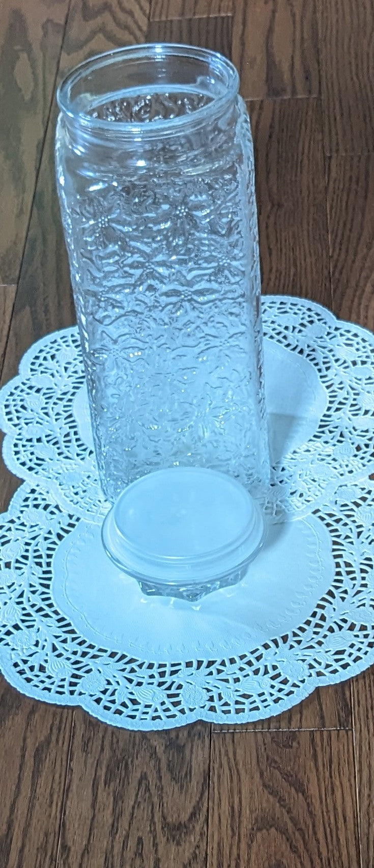 Princess House Crystal Fantasia Crystal Large Storage Jar/ Canister