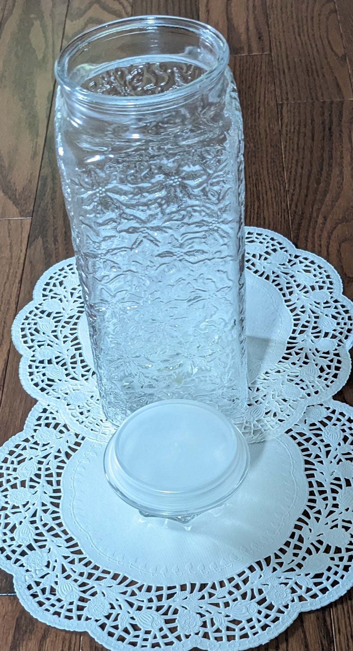 Princess House Crystal Fantasia Crystal Large Storage Jar/ Canister