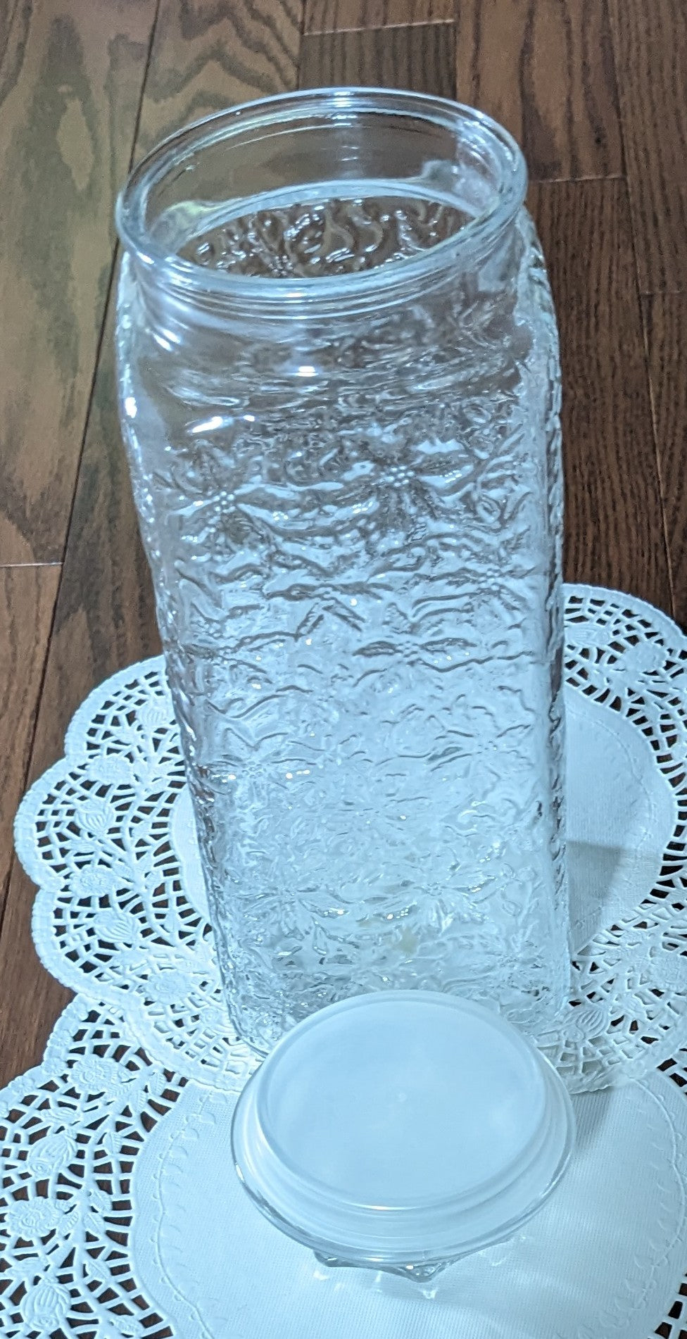 Princess House Crystal Fantasia Crystal Large Storage Jar/ Canister