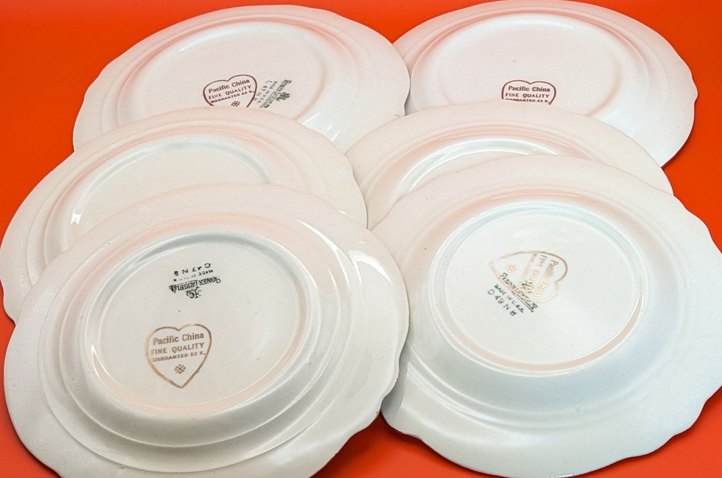 Homer Laughlin Gold Platinum 22k Bread & Butter Plates/ Set of 6