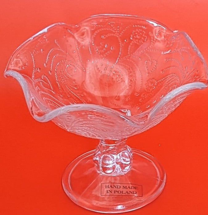 Set of 4 Vintage Crystal Ice Cream Sherbet Bowls