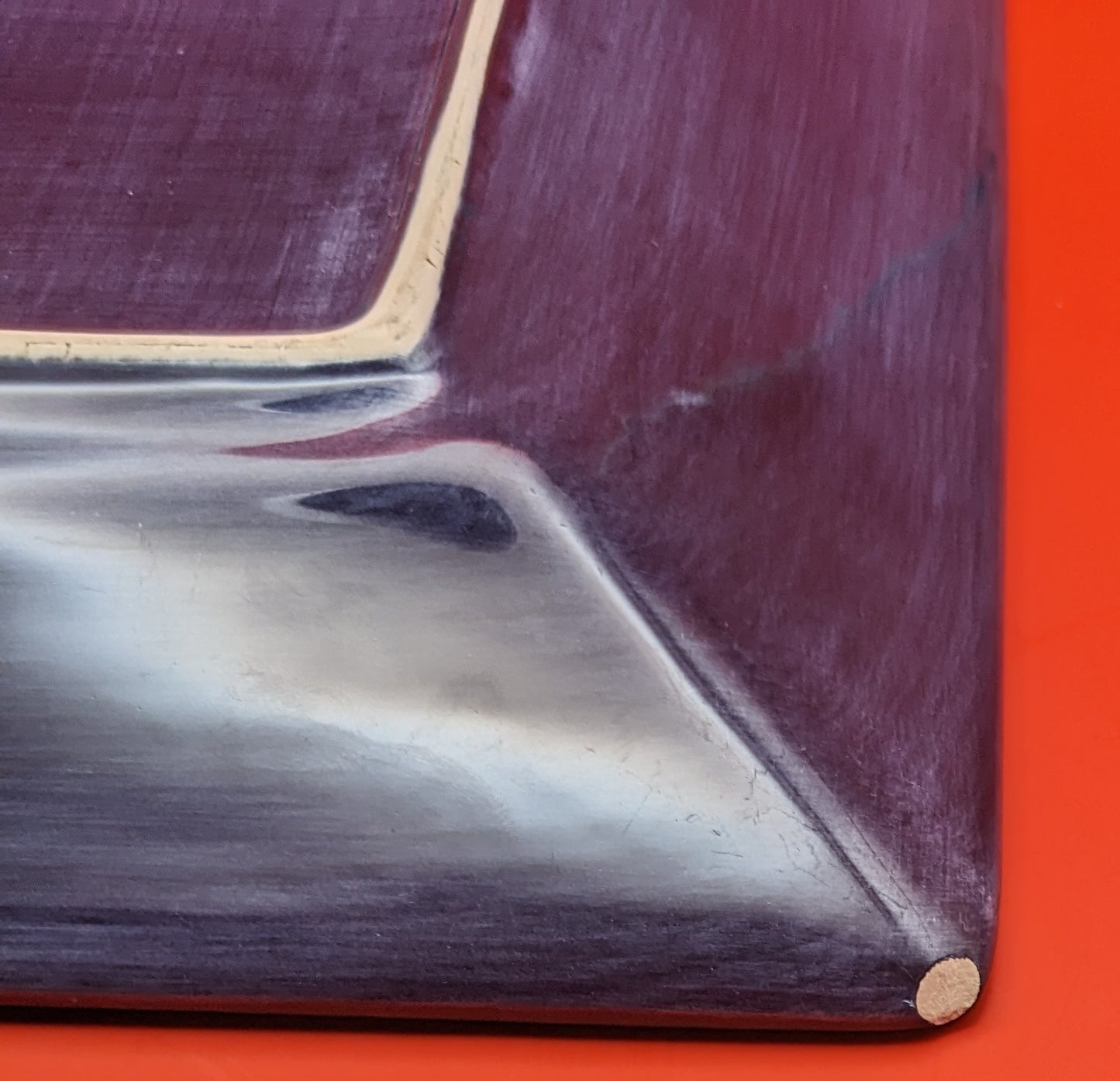 Crown Jewel by Corsica Hand-Painted Pottery 10.5" Dinner Plate.