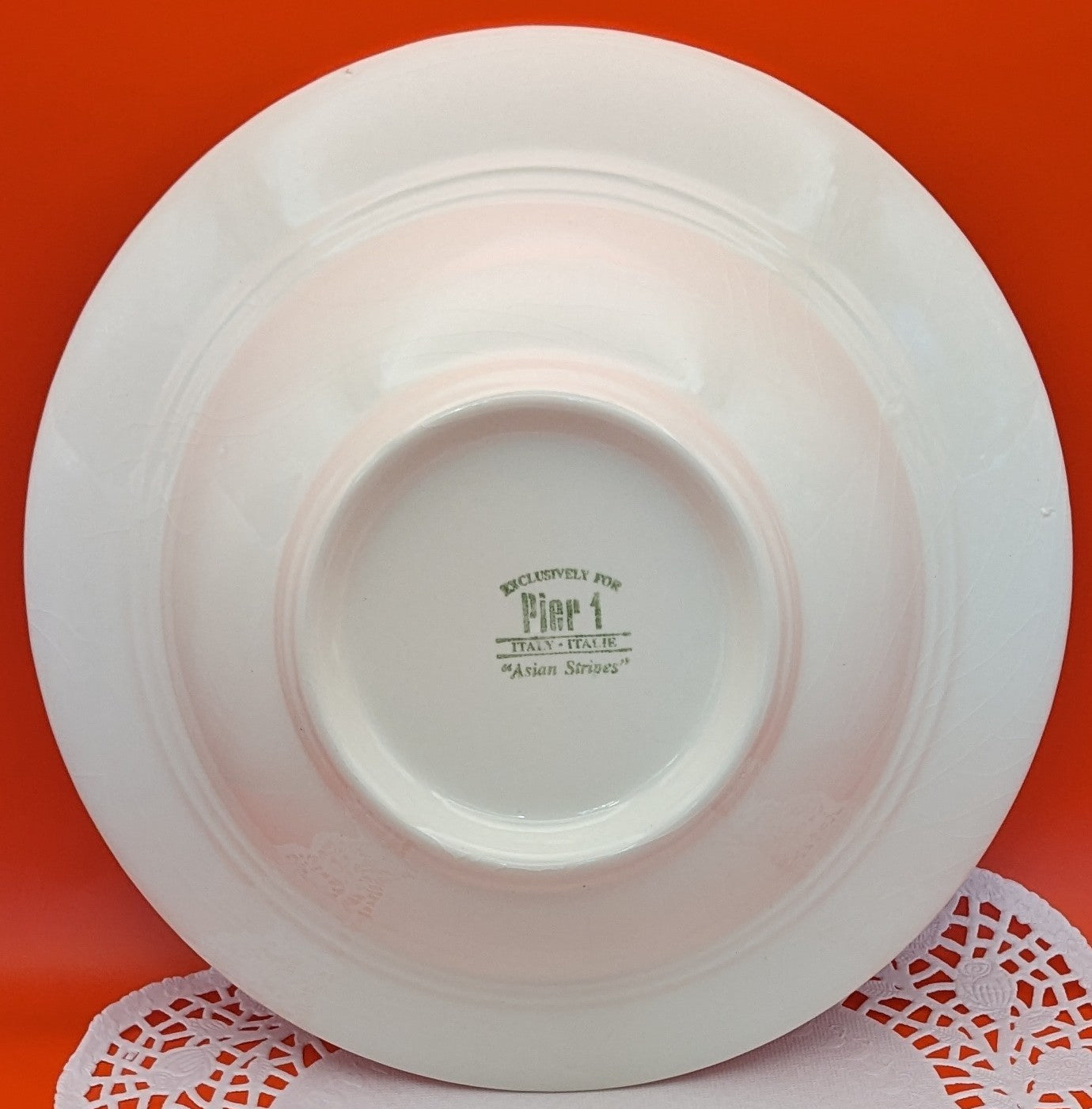 Pier 1 Asian Stripes Salad / Soup Bowl