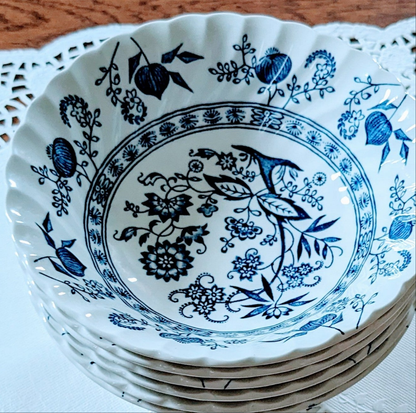 Johnson Brothers England Blue Nordic Blue Onion 8" Cereal Bowl