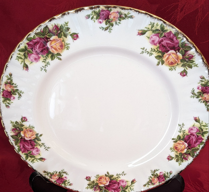 Royal Albert Old County  Roses 10.5" Bone China Dinner Plate