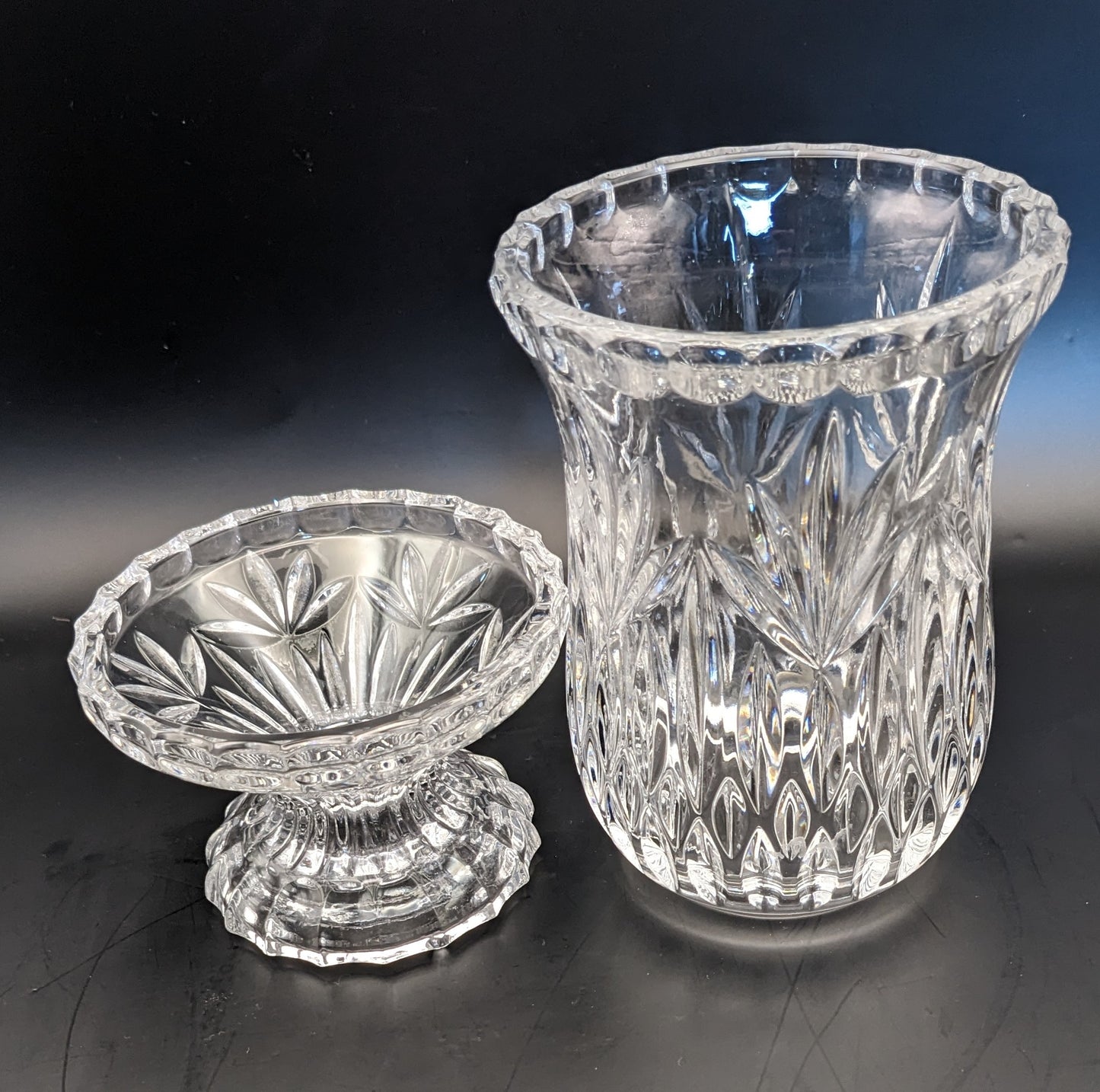 Princess House Crystal Double Candle Holder