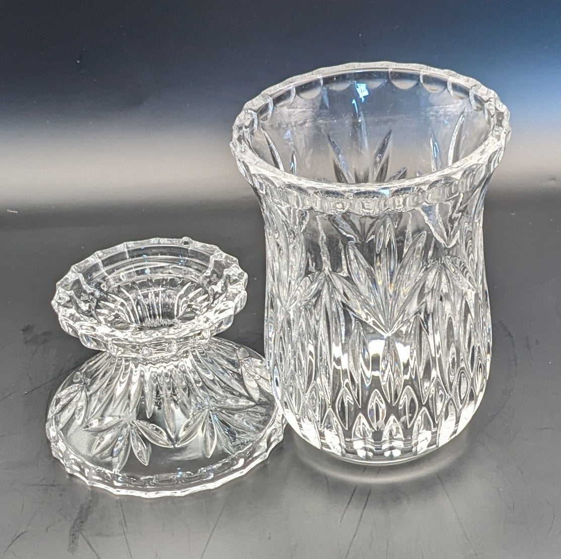 Princess House Crystal Double Candle Holder