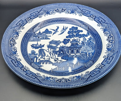 Church Hill Blue Willow England 10.3/8" Dinner Plate