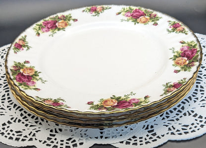 Royal Albert Old County  Roses 10.5" Bone China Dinner Plate