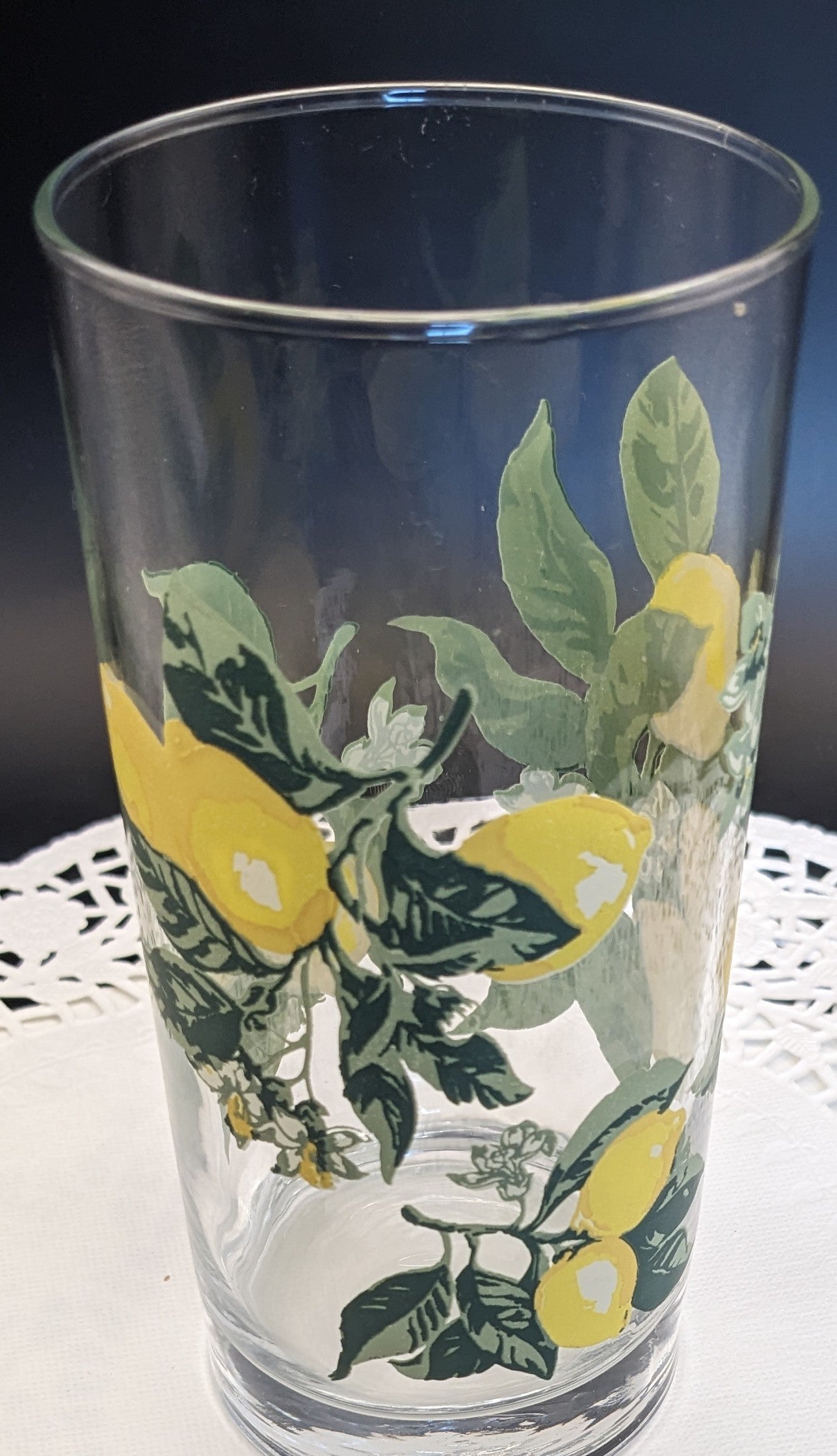 Vintage Lemon glass/Tumbler Crisa Glass