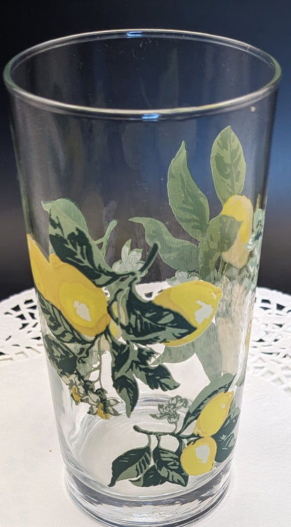 Vintage Lemon glass/Tumbler Crisa Glass