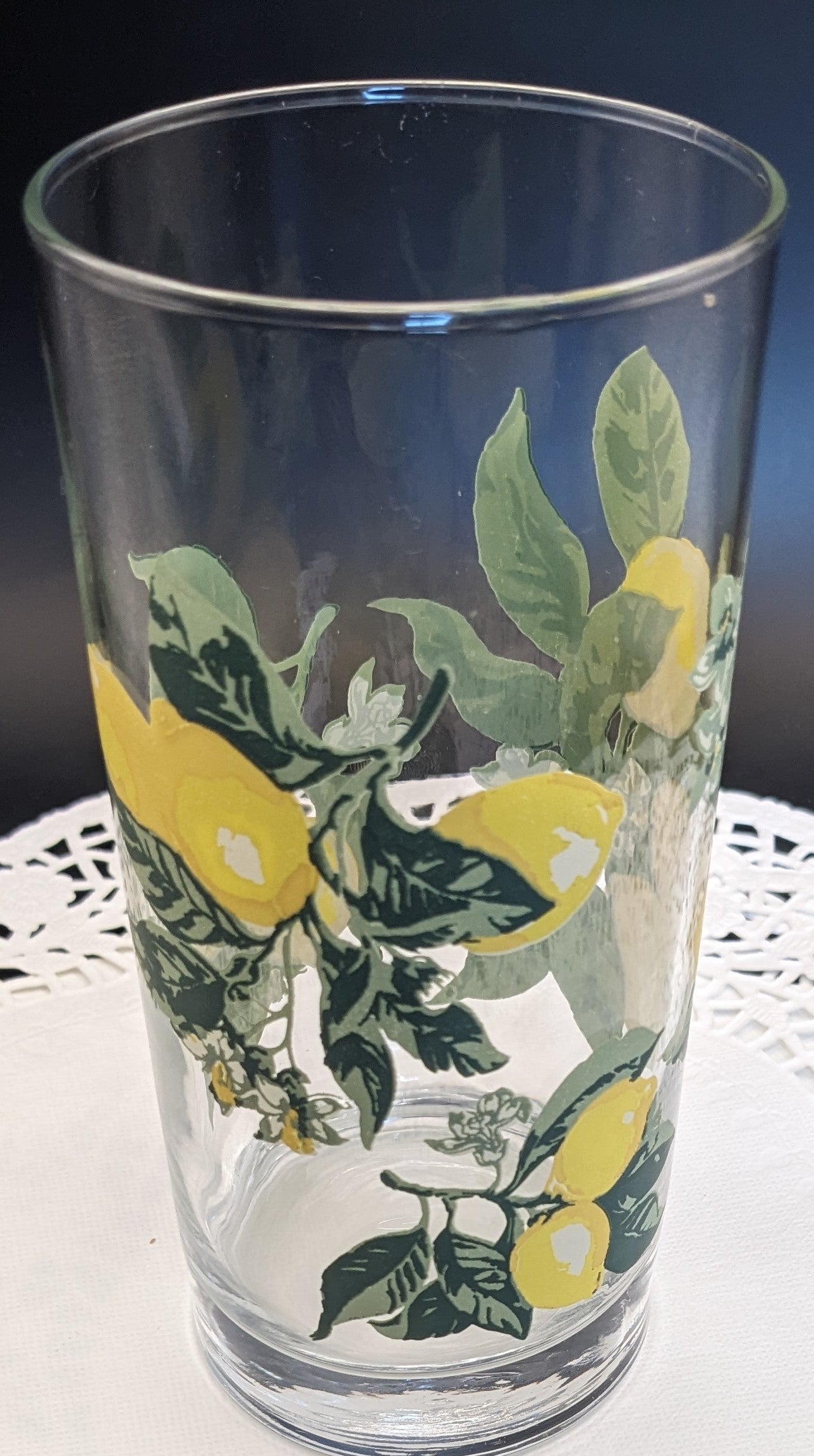 Vintage Lemon glass/Tumbler Crisa Glass