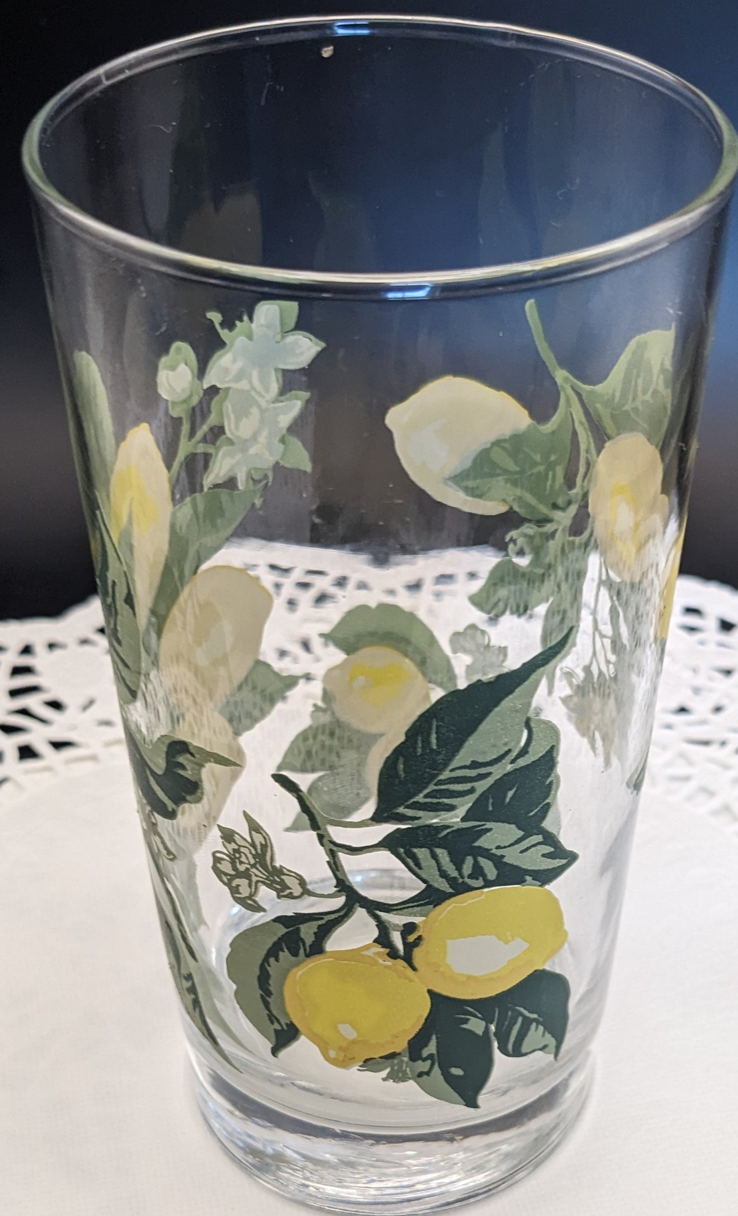 Vintage Lemon glass/Tumbler Crisa Glass