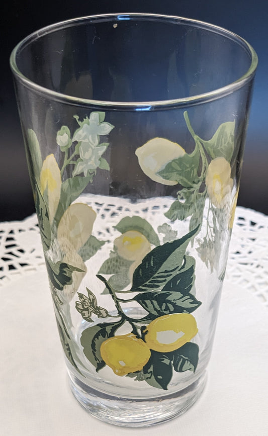 Vintage Lemon glass/Tumbler Crisa Glass