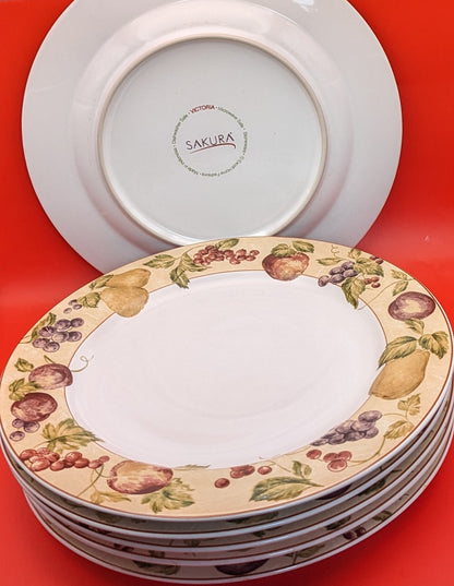 Victoria by Sakura Garden Harvest 11" Dinner Plate