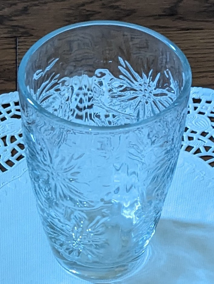 Princess House Fantasia Poinsettia Crystal Tumblers/ Set of 2