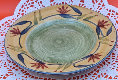 Pier 1 Elizabeth Green Hand Painted Salad Plate.