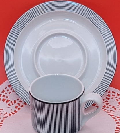 Ringsted by Dansk Bistro Modernist Coffee,Tea Cup With Saucer.