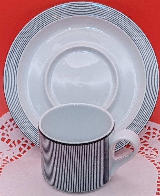 Ringsted by Dansk Bistro Modernist Coffee,Tea Cup With Saucer.