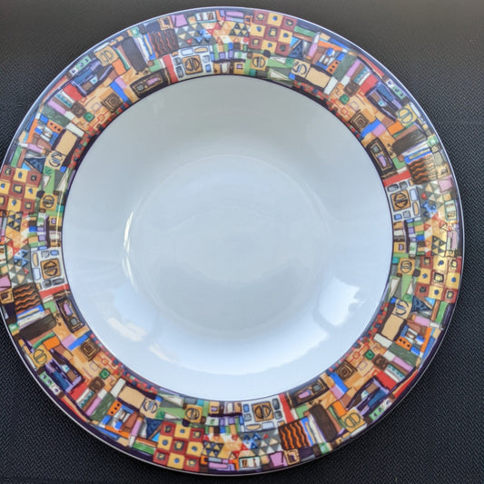 Fiberware Park Avenue By Retroneu 4pc 8" Salad Plate/Soup Bowl