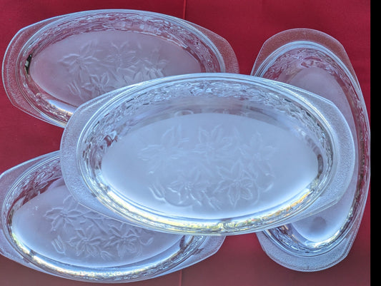 Princess House 2 piece Fantasia Crystal Mini Casserole Dish